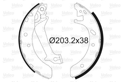 Brake Shoe Set VALEO 562580