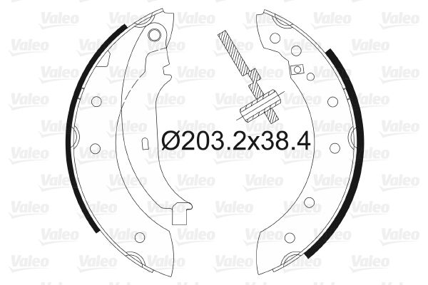 VALEO 562581 Brake Shoe Set