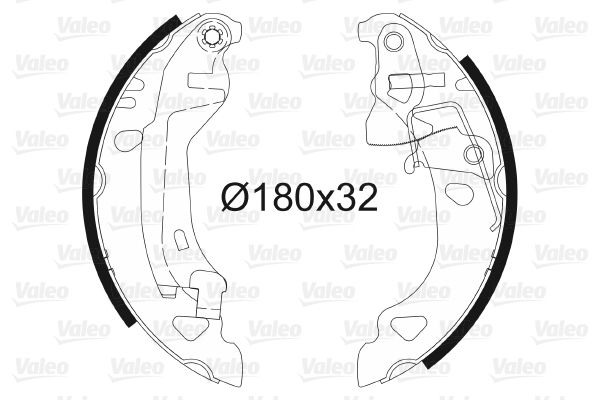 VALEO 562582 Brake Shoe Set