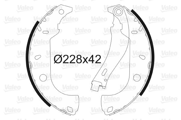 VALEO 562585 Brake Shoe Set