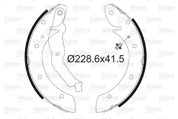 VALEO 562587 Brake Shoe Set