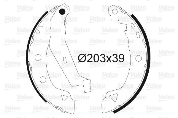 VALEO 562589 Brake Shoe Set