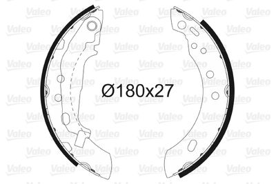 Brake Shoe Set VALEO 562597