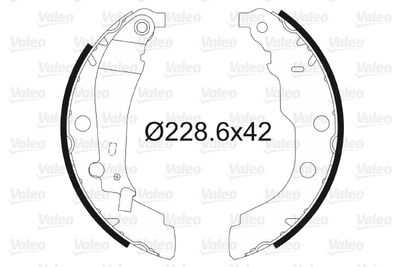 Brake Shoe Set VALEO 562628