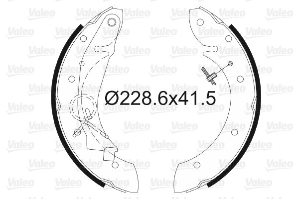 VALEO 562634 Brake Shoe Set