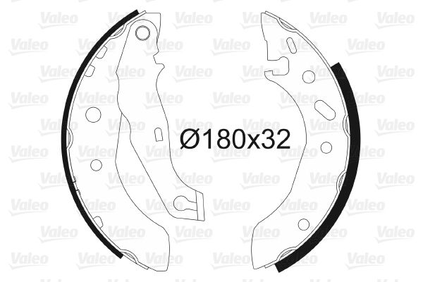VALEO 562635 Brake Shoe Set
