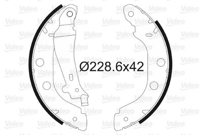 Brake Shoe Set VALEO 562638