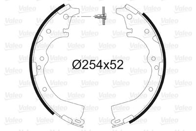 Brake Shoe Set VALEO 562639