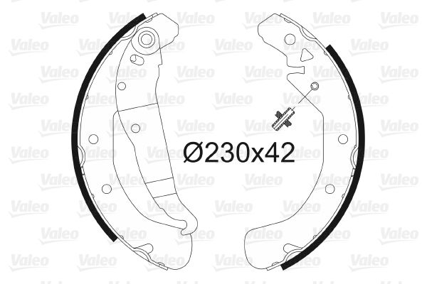 VALEO 562640 Brake Shoe Set