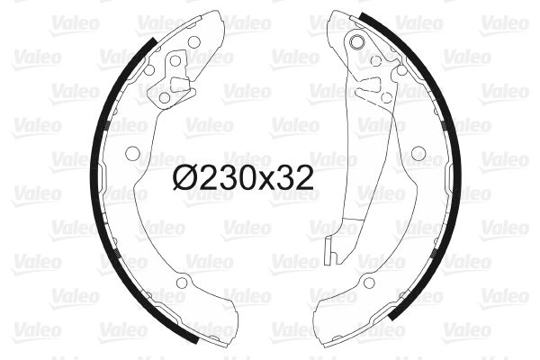 VALEO 562641 Brake Shoe Set