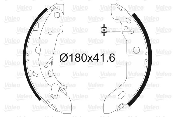 VALEO 562645 Brake Shoe Set