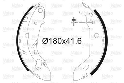 Brake Shoe Set VALEO 562645