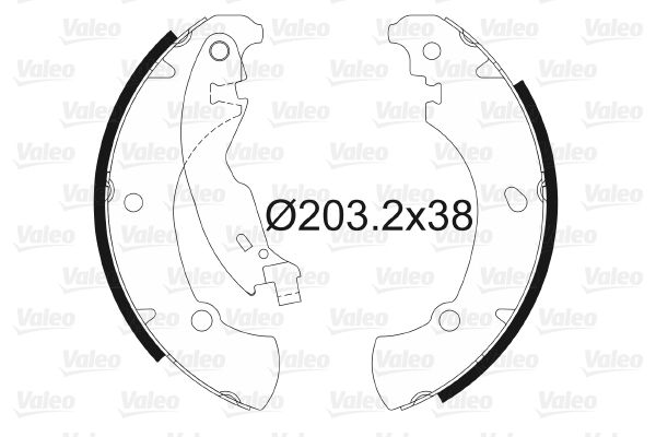 VALEO 562649 Brake Shoe Set