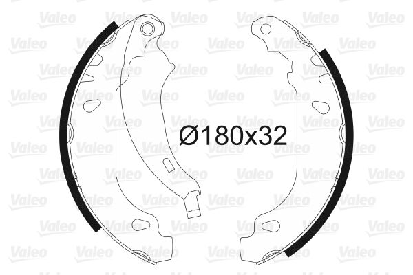 VALEO 562650 Brake Shoe Set