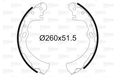 Brake Shoe Set VALEO 562671