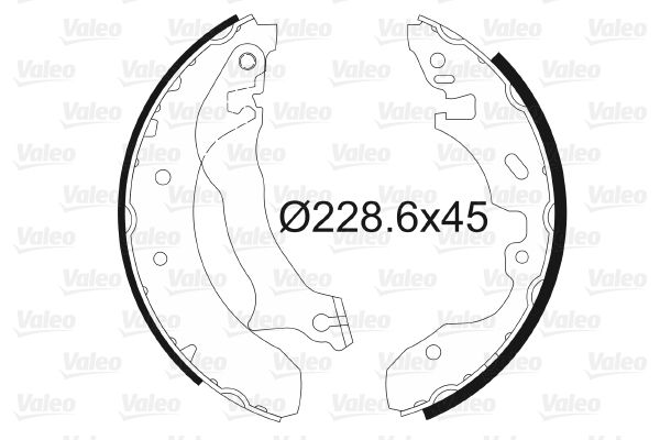 VALEO 562724 Brake Shoe Set