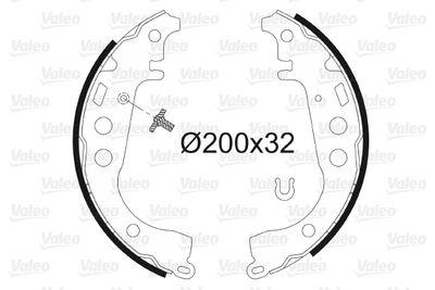 Brake Shoe Set VALEO 562746
