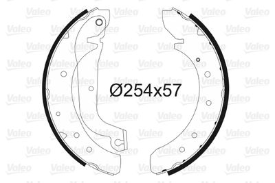 Brake Shoe Set VALEO 562753