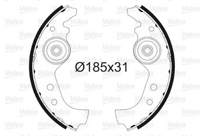 Brake Shoe Set VALEO 562761