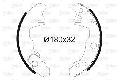 Brake Shoe Set VALEO 562762