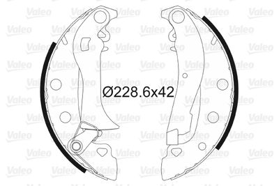 Brake Shoe Set VALEO 562764