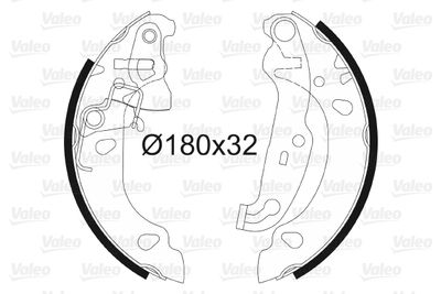 Brake Shoe Set VALEO 562771