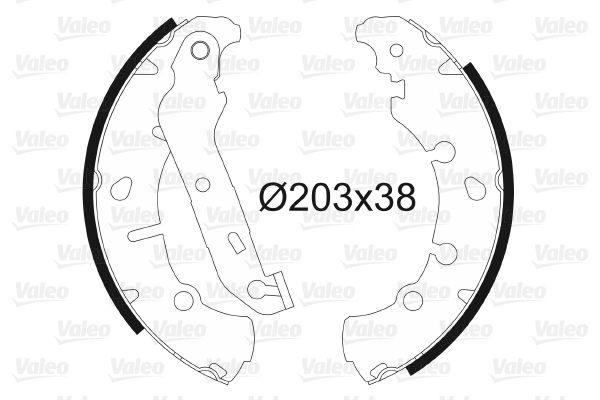 VALEO 562772 Brake Shoe Set