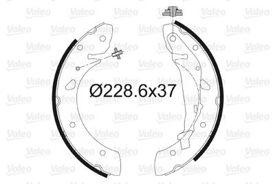 Brake Shoe Set VALEO 562773