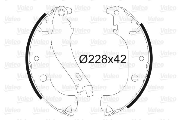 VALEO 562806 Brake Shoe Set