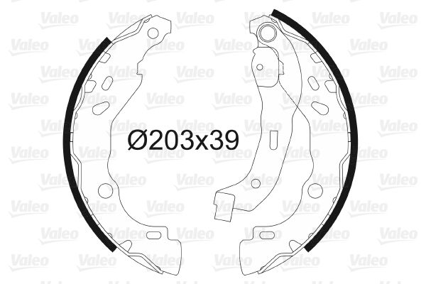 VALEO 562810 Brake Shoe Set