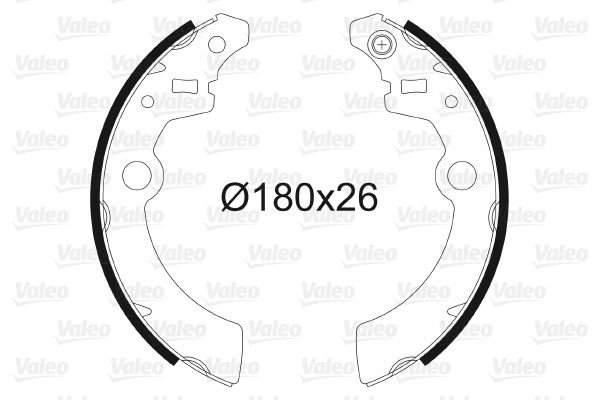 VALEO 562999 Brake Shoe Set