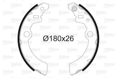 Brake Shoe Set VALEO 562999