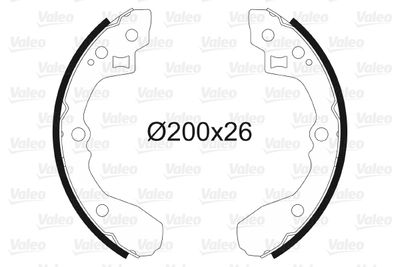 Brake Shoe Set VALEO 564000