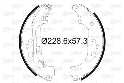 Brake Shoe Set VALEO 564011
