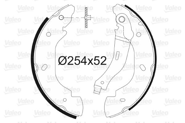 VALEO 564023 Brake Shoe Set