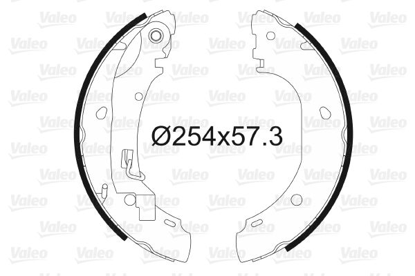 VALEO 564025 Brake Shoe Set