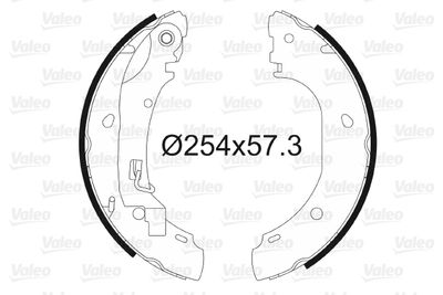 Brake Shoe Set VALEO 564025