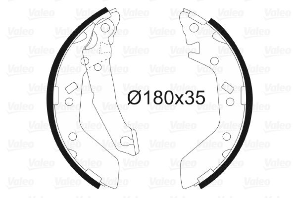 VALEO 564033 Brake Shoe Set
