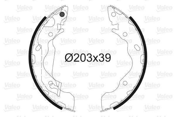 VALEO 564034 Brake Shoe Set