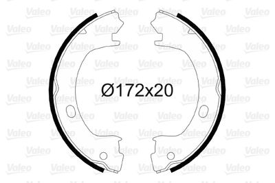Brake Shoe Set, parking brake VALEO 564057