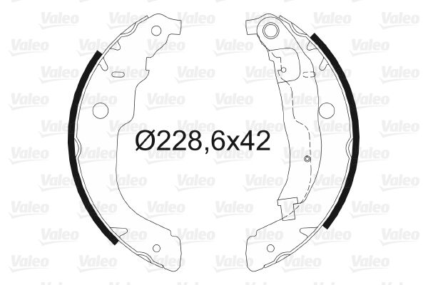VALEO 564067 Brake Shoe Set
