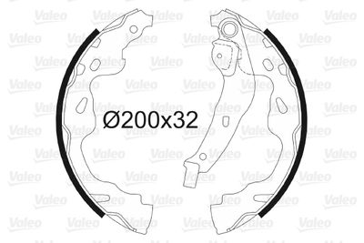 Brake Shoe Set VALEO 564075