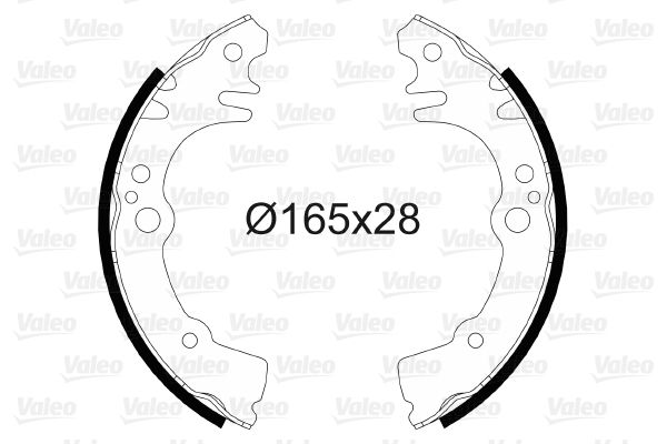 VALEO 564078 Brake Shoe Set