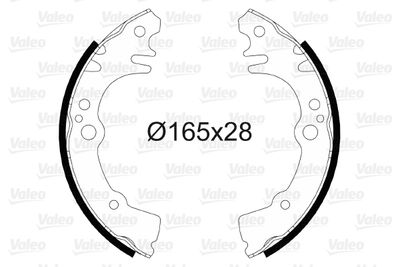 Brake Shoe Set VALEO 564078