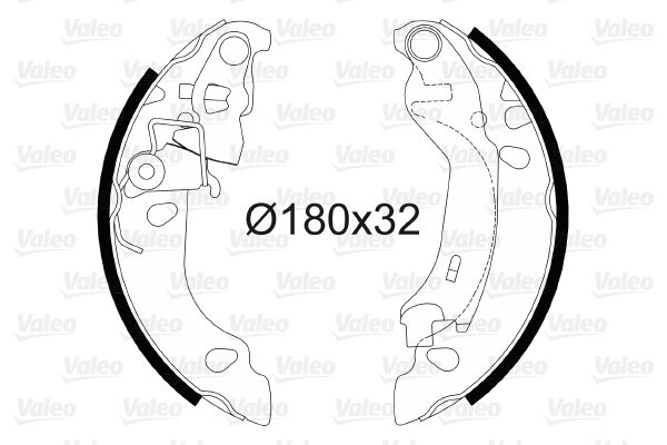 VALEO 564081 Brake Shoe Set