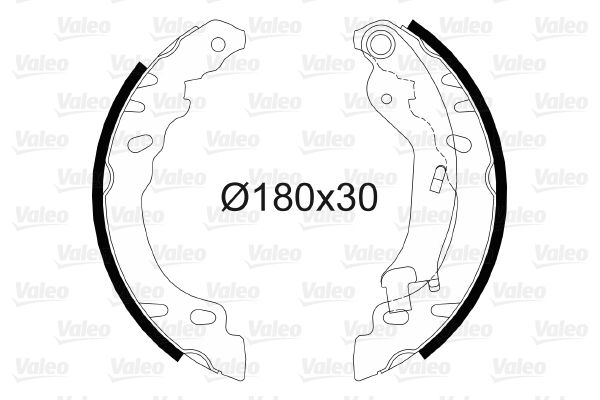VALEO 564082 Brake Shoe Set