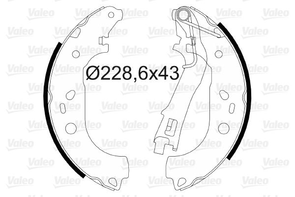 VALEO 564085 Brake Shoe Set