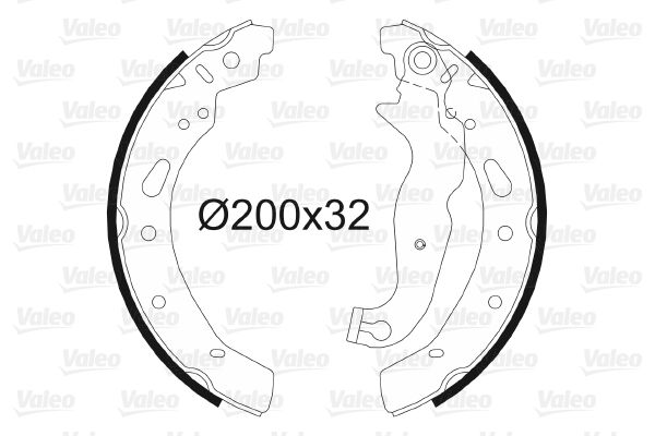 VALEO 564086 Brake Shoe Set