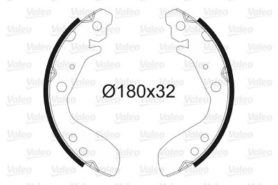 Brake Shoe Set VALEO 564088