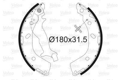 Brake Shoe Set VALEO 564091